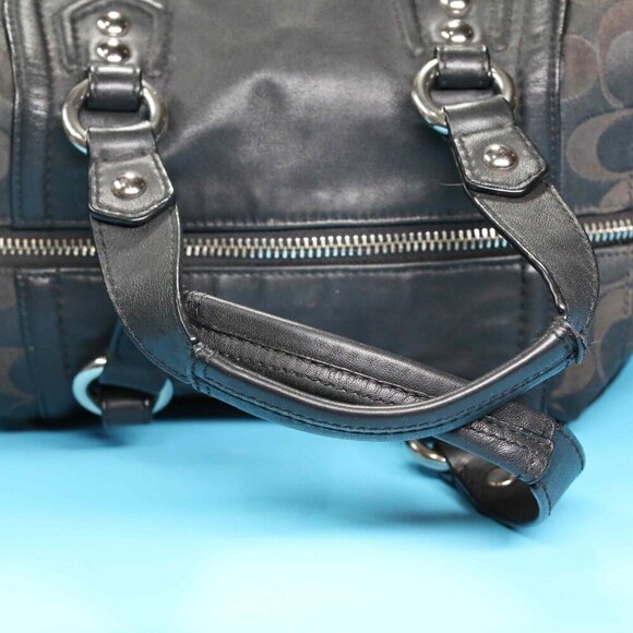 EUC! Coach Signature Black Ashley Satchel - J1261-F19242 - Picture 6 of 10